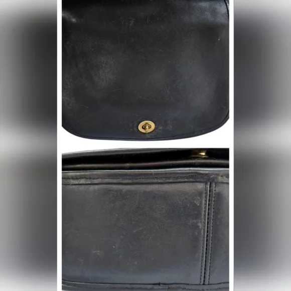 Vtg COACH | Ranch Bag | Black | Womens | Crossbody | 90s | Leather - Picture 15 of 16